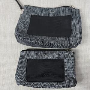 MOR Travel Bags Cosmetics Travel Lot of 2 Black Gray